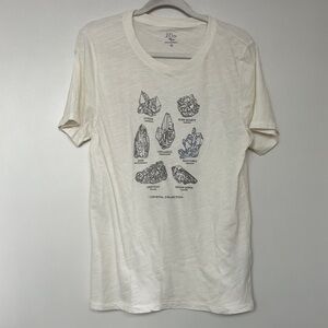 J. Crew Crystal Graphic Tee